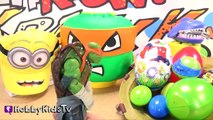 TMNT SURPRISE Word Turtle Shell! Play-Doh Iron Man Hulk Minion Blind Box by HobbyKidsTV
