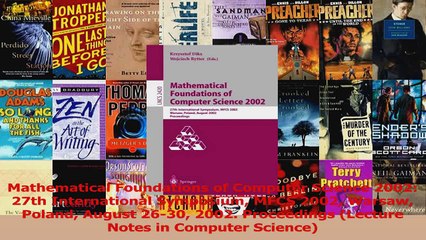 PDF Download  Mathematical Foundations of Computer Science 2002 27th International Symposium MFCS 2002 PDF Full Ebook