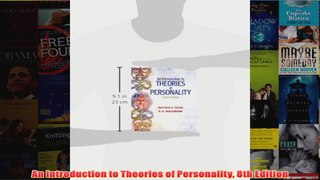 An Introduction to Theories of Personality 8th Edition