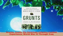 Read  Grunts Inside the American Infantry Combat Experience World War II Through Iraq EBooks Online