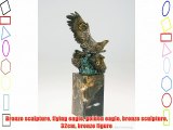 Bronze sculpture flying eagle golden eagle bronze sculpture 32cm bronze figure