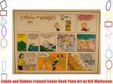Calvin and Hobbes Framed Comic Book Plate Art by Bill Watterson