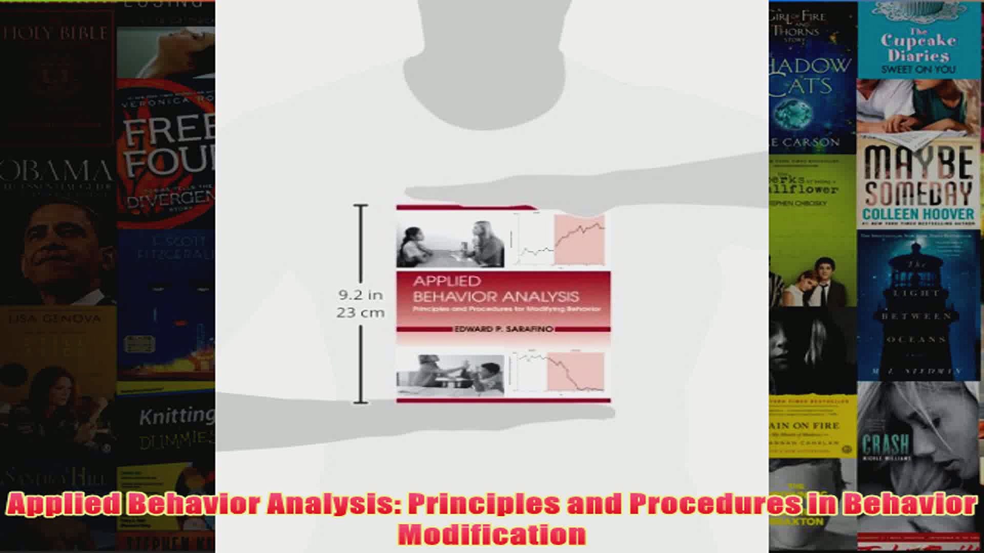 ⁣Applied Behavior Analysis Principles and Procedures in Behavior Modification