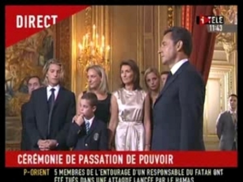 3-Passation des pouvoirs Chirac à Sarkozy
