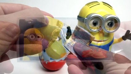 Minions unboxing kinder Surprise eggs Different sizes huevos sorpresa Mystery Chocolate Eggs