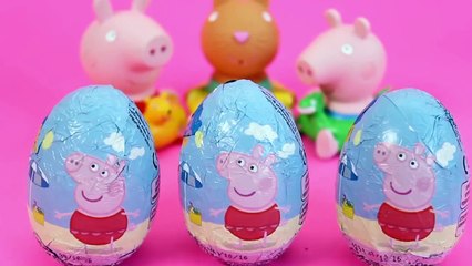 Peppa pig surprise eggs toy videos juguetes peppa pig huevos sorpresa