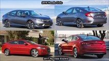 2017 Hyundai Elantra Vs 2016 Honda Civic Sedan DESIGN!