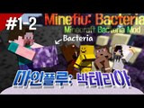 양띵 [박테리아를 퍼뜨려라! 마인플루: 박테리아 '편집본' 1일차 2편] 마인크래프트 Bacteria Mod