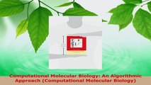 Read  Computational Molecular Biology An Algorithmic Approach Computational Molecular Biology Ebook Free