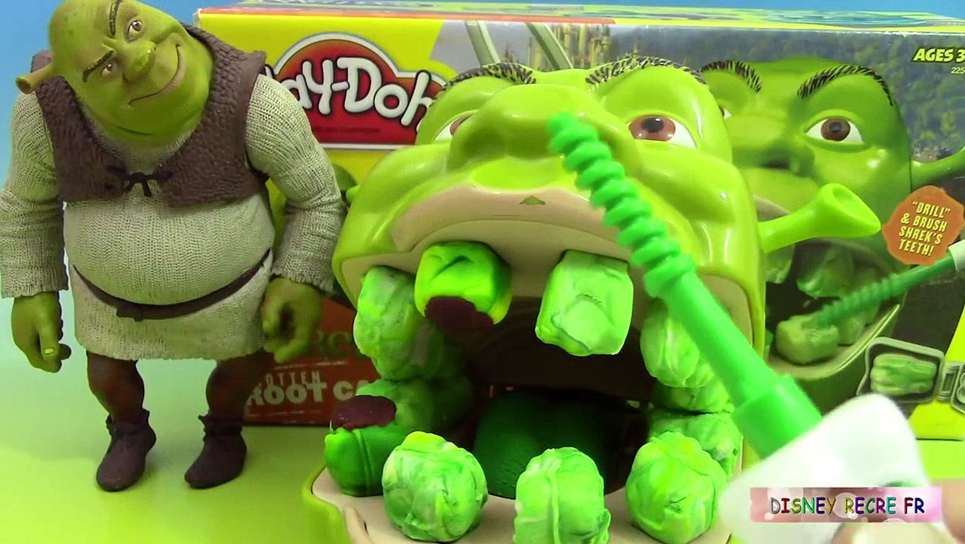 Play Doh Shrek Pâte à modeler Le dentiste ♥ Play doh Shrek 2 Rotten Root  Canal Playset - Vidéo Dailymotion