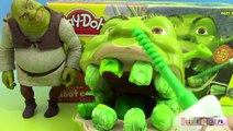 Play Doh Shrek Pâte à modeler Le dentiste ♥ Play doh Shrek 2 Rotten Root Canal Playset