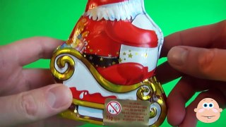 Kinder Surprise Eggs New Special Edition Large Chocolate Santa Christmas Toys Opening & Unboxing