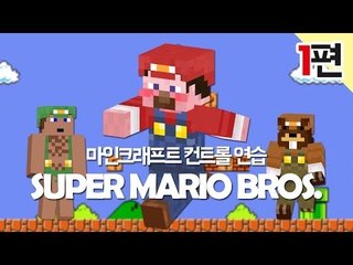 양띵 [마크 컨트롤 연습! 슈퍼 마리오 브라더스 탈출맵 1편] 마인크래프트 SUPER MARIO BROS.