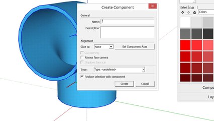 SketchUP สร้าง งอ 90 เลือกขนาดได้ Dynamic Components
