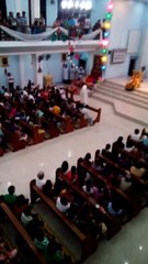 Biñan priest celebrates Mass on hoverboard
