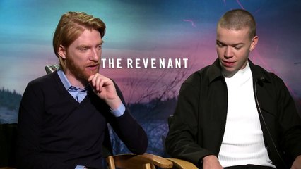 Domhnall Gleeson and Will Poulter Exclusive Interview - THE REVENANT (2015)