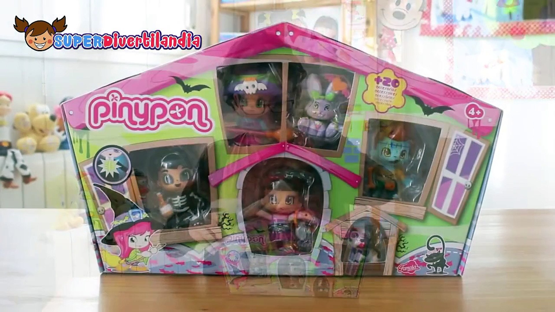 Pinypon Halloween Pinymonsters, Casa del Terror. Juguete con 4 figuras y 2 mascotas. - Vídeo Dailymotion