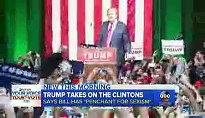Donald Trump Takes on the Clintons