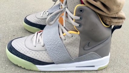 Nike Yeezy 1 Zen Grey on Feet