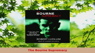 Download  The Bourne Supremacy Ebook Free