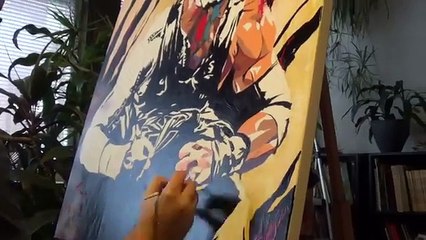 The Powerhouse spears the canvas׃ WWE Canvas 2 Canvas