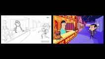 Mr. Bean - From Original Drawings To Animation - Coconut Shy