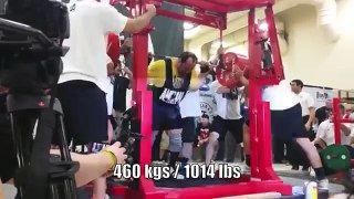 Malanichev 2469 lbs 1120 kgs Raw 1014 lb Squat - All Time World Records