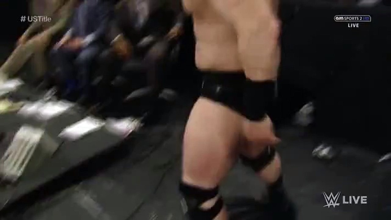 Roman Reigns Spear of the year to Rusev at WWE Raw 28th December 2015.Must Watch