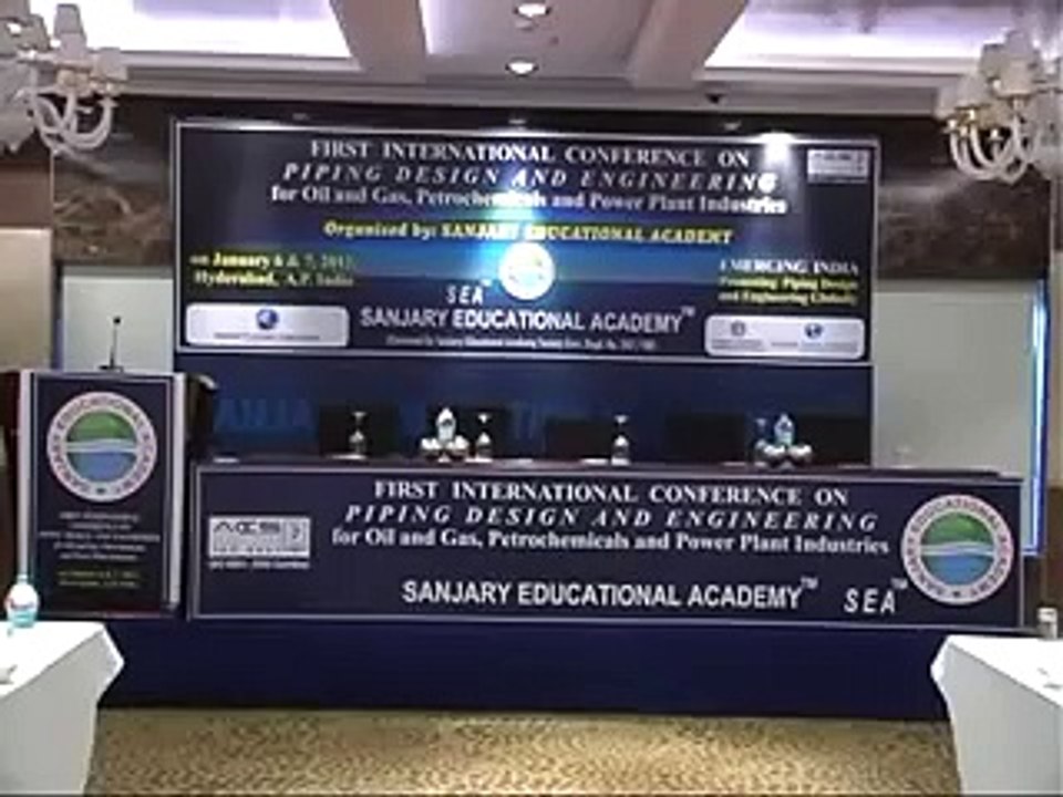 First international Conference On Piping Design on 6 & 7 Jan.2012