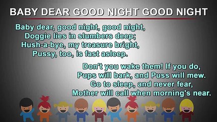 Baby Dear GoodNight kids poems