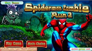 Spiderman Game - Spiderman Zombie Run game - Cartoon Game TV