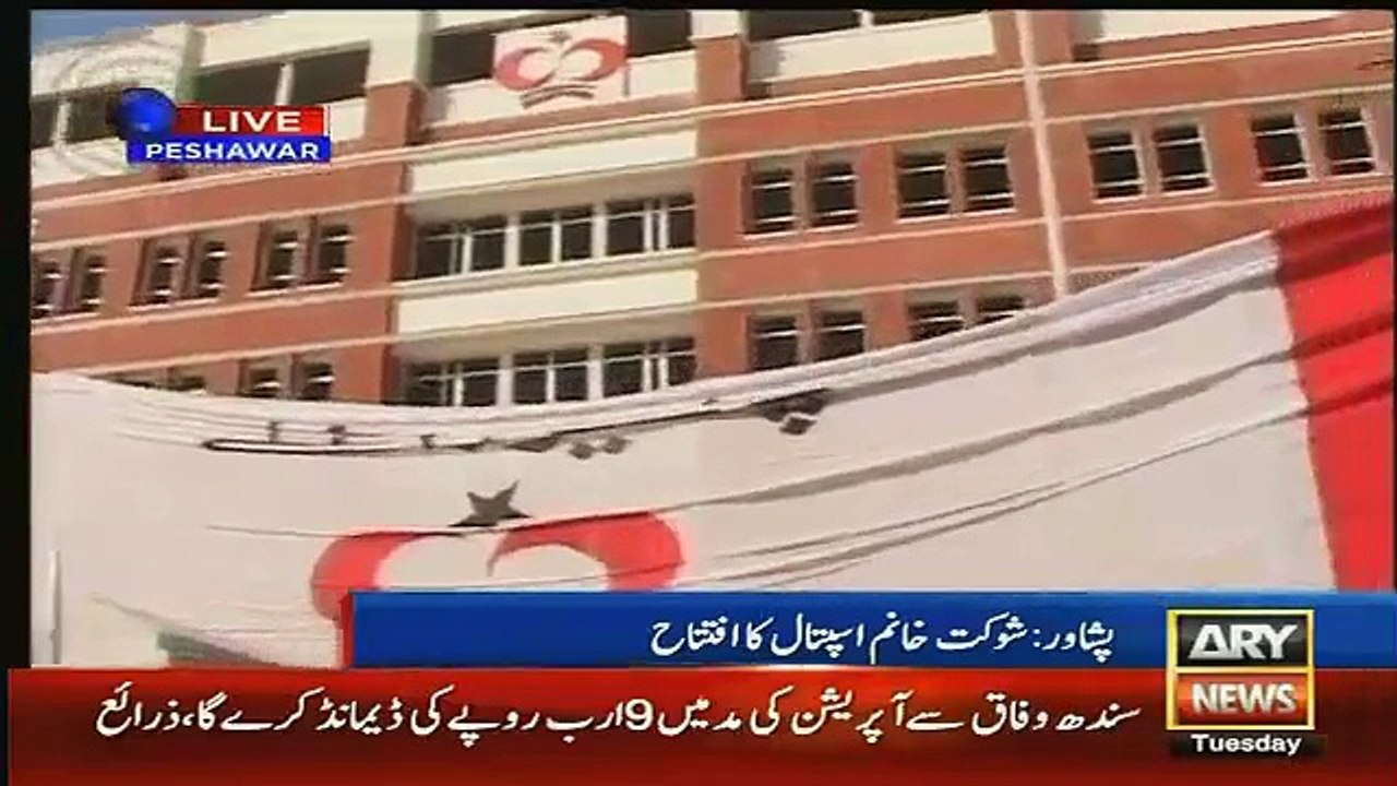 Young Boy Inaugurates Shaukat Khanum Hospital Peshawar