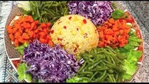 سلطة رئيسية صحية و منوعة الخضرطريقة سهلة و بسيطة من المطبخ المغربي مع ربيعة Salade Jardini