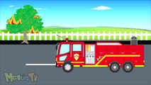 Fire Truck - Monster Trucks For Children - Mega Kids Tv