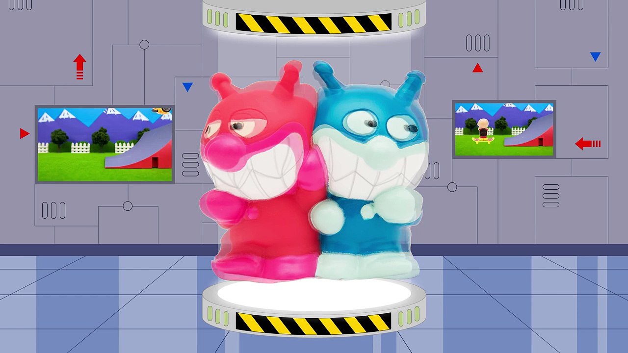 アンパンマンおもちゃアニメ バイキン城でグニョグニョ遊び3 王様＆かっぱアンパンマン等 レアキ...