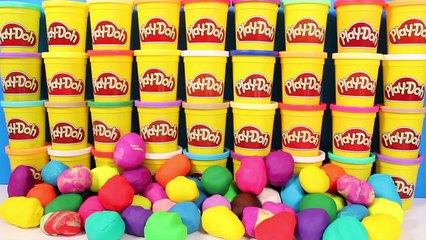 Play Doh Surprise Eggs Peppa Pig Frozen Mickey Mouse Spiderman Minnie Masha Disney Huevos