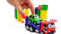 Toy Car Crash! ROAD SIGN SCHOOL Truck & Police Car Teach NO ENTRY Signs! Learn Traffic Rul