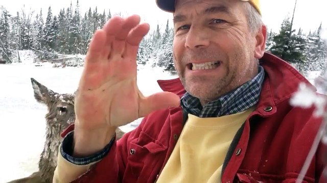 Cet homme sourd vient de sauver un cerf en train de mourir dans un lac gelé