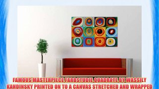 FARBSTUDIE QUADRATE BY WASSILY KANDINSKY MASTERPIECE CANVAS WALL ART PICTURES PHOTO PRINTS