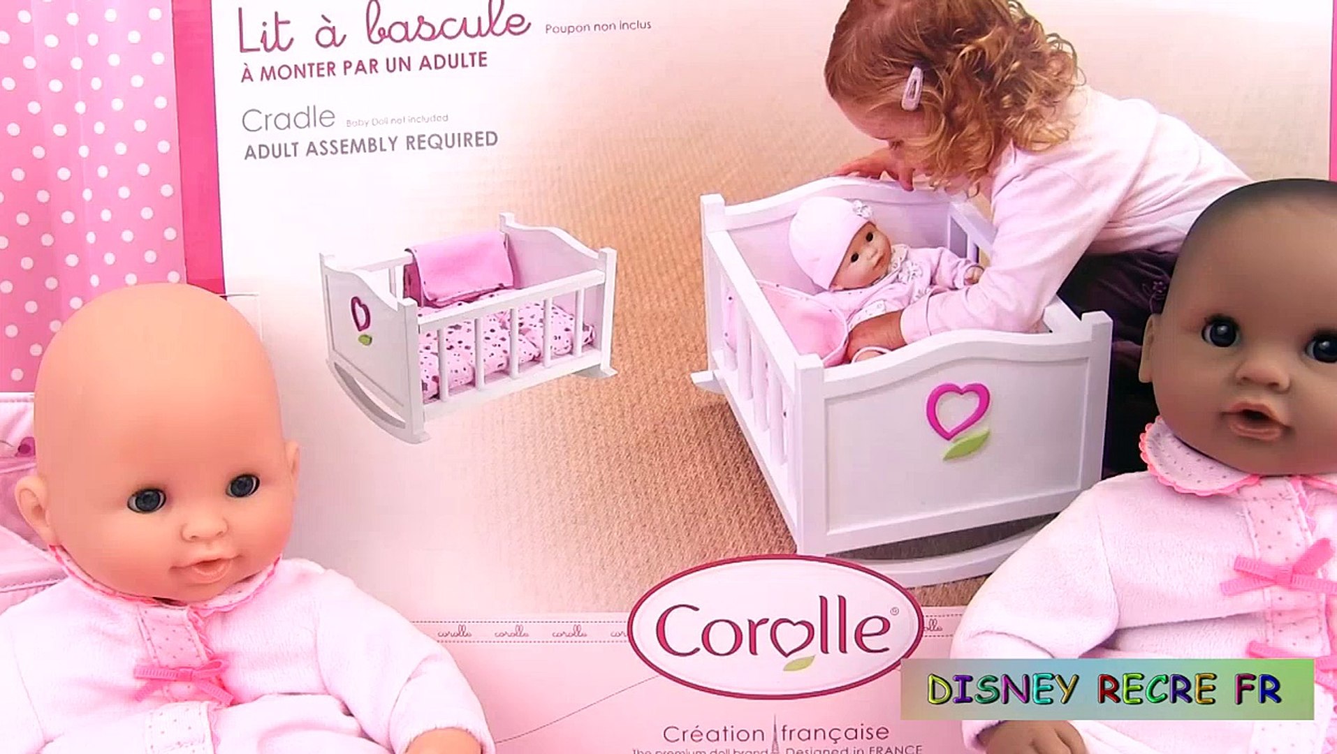 Corolle Bébé Mon Premier Lit à Bascule Baby Doll Cradle Accessoire Poupon -  video Dailymotion