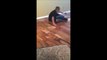 Dumb kid combines Hoverboard fail and Christmas tree fail