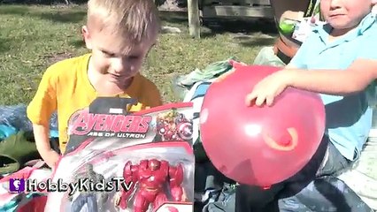 Worlds BIGGEST HULKBUSTER IronMan Surprise Egg Avengers Age of Ultron