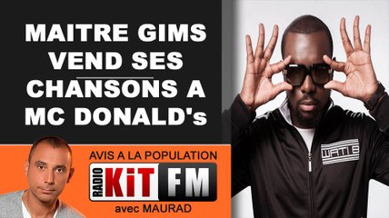 MAITRE GIMS VEND SES CHANSONS A MC DONALD'S