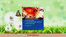 Lesen  Psychologie in Gesellschaft Kultur und Umwelt Handbuch Ebook Frei
