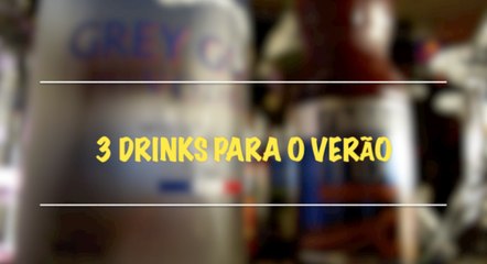 3 drinks refrescantes para o verão