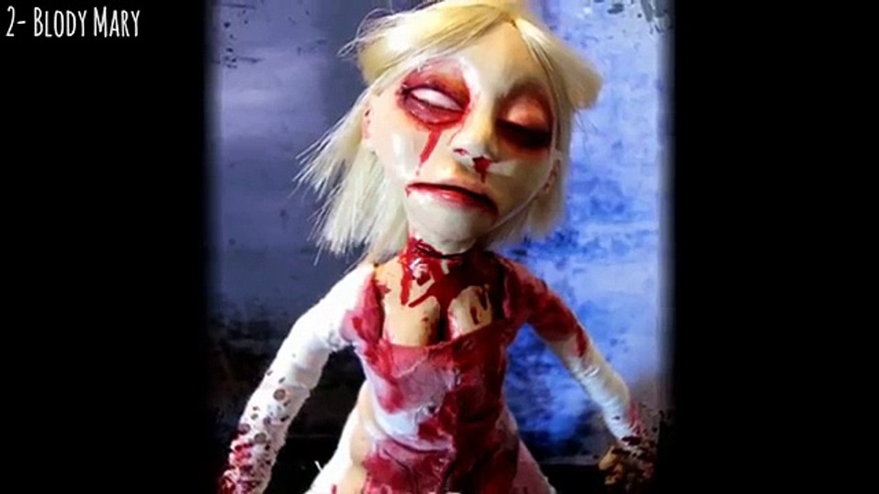 Scary video of creepy gothic dolls- 8 extremely creepy dolls caught on tape