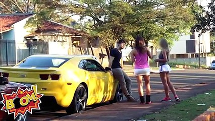 【高級車ナンパドッキリ】これが現実…キスした女子ひどいなw【海外人気ドッキリ！ハプニング集！俺的ランキング！】