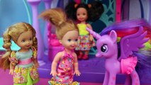 Frozen Kids ROLLER COASTER My Little Pony Dream Barbie Dolls Amusement Park Elsa Anna Disn