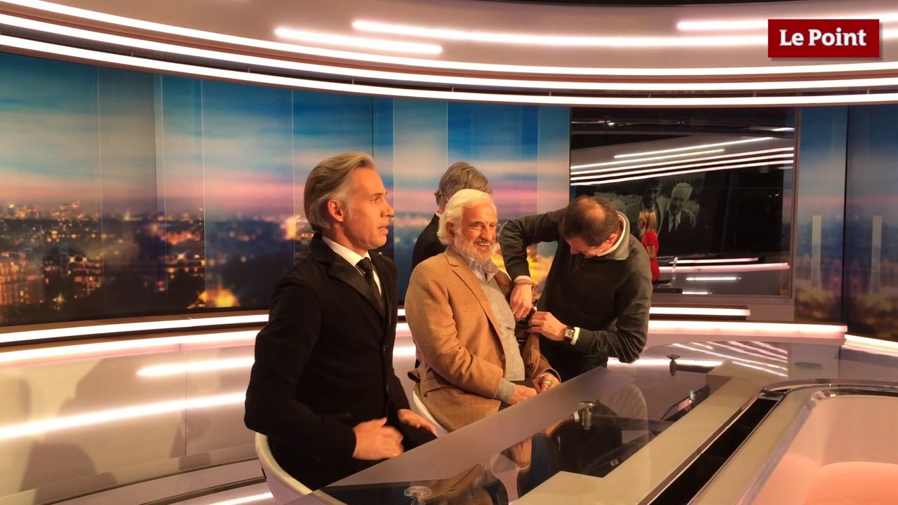 Exclusivité Le Point.fr : Jean-Paul Belmondo, dans les coulisses du JT de 20h de TF1