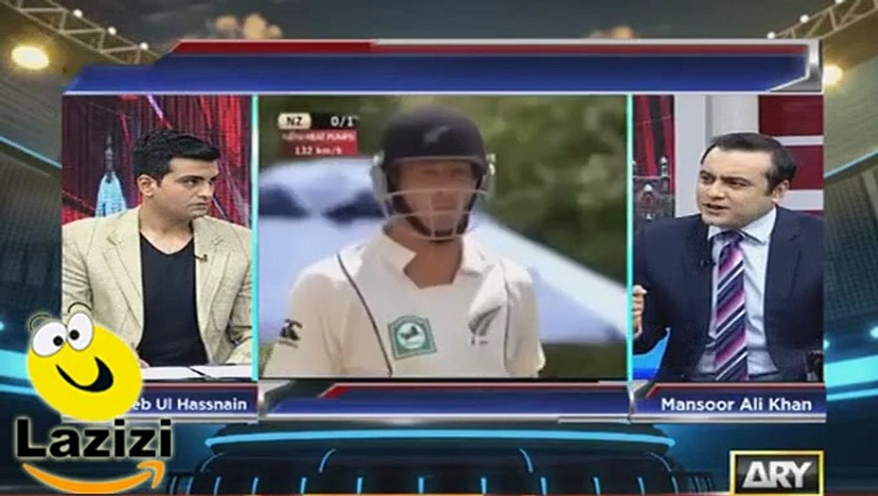 Anchor Mansoor Ali Khan Crushed Muhammad Hafeez and Azhar Ali
